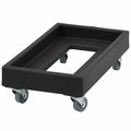 Cambro CD1327110 300 lb. Black Camdolly Milk Crate Dolly 214CD1327BK